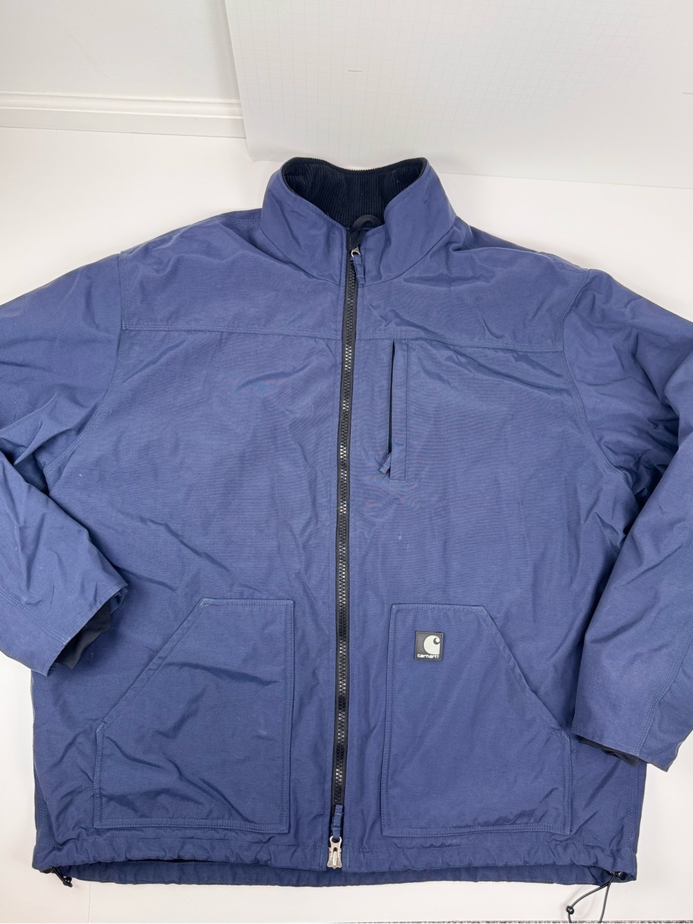 Carhartt J199 BLS Men's Navy Zip-Front Jacket